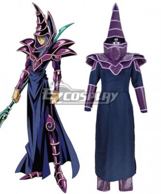 Yu-Gi-Oh! Yugioh Dark Magician Suit Halloween Party Adult Cosplay Costume-image
