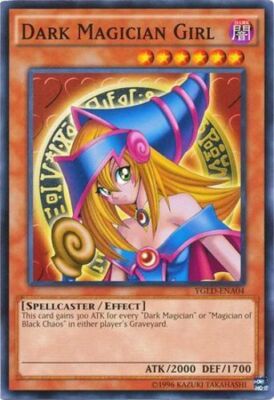 Yugioh! MP Dark Magician Girl - YGLD-ENA04 - Common - Unlimited Edition Moderate-image