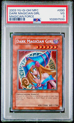 YUGIOH Dark Magician Girl MFC-000 Unlimited Magican's Force PSA 3 Secret Rare-image