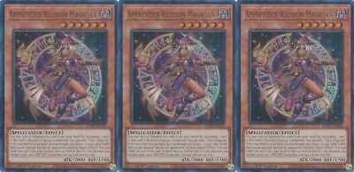 3x Apprentice Illusion Magician | RA04-EN023 | UR | 1st Ed | Near Mint-image