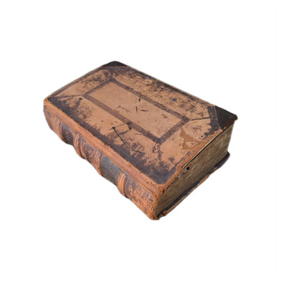 Large Antique Victorian Scrapbook PA 1902-1904 Leatherbound-image