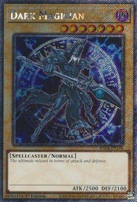 Yugioh! Dark Magician (7th Art) - RA04-EN106 - Platinum Secret Rare - 1st Editio-image