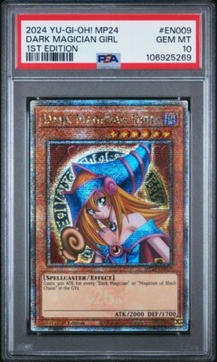 2024 YU-GI-OH! MP24-25TH ANV TIN: DUELING MIRRORS DARK MAGICIAN GIRL PSA 10 QCR-image