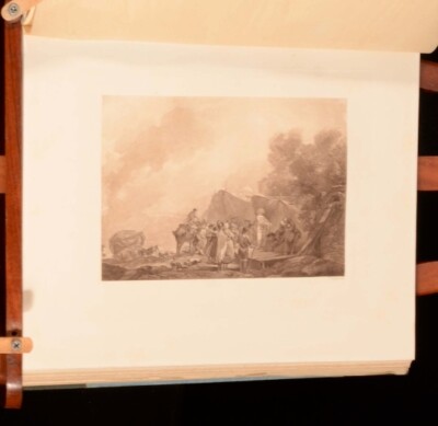 c1890 A Bound Collection of Plates by French Artists Depicting the Aristocracy-image