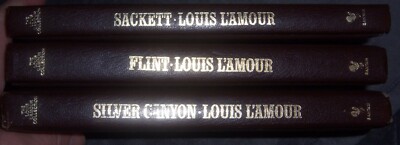 3 Vintage LOUIS L'AMOUR LEATHERETTE: 