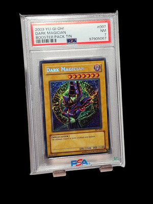 Dark Magician PSA 7 Secret Rare Promo BPT-007 Yugioh 2007 -image