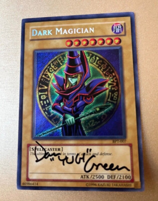 Yugioh Dark Magician BPT-007 NM Signed Dan Green Auto Voice of Yugi-image