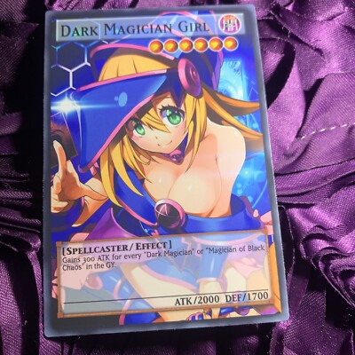DARK MAGICIAN GIRL YU-GI-OH! GODDESS STORY Anime Girl Waifu Card Love Blue-image