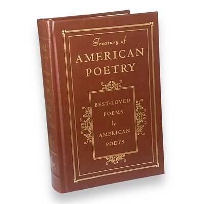 Treasury of American Poetry by American Poets Leather gild Collectible 1993-image