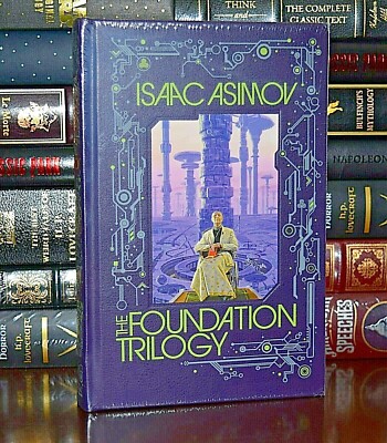 New Foundation Trilogy by Isaac Asimov Sealed Leather Bound Collectible-image