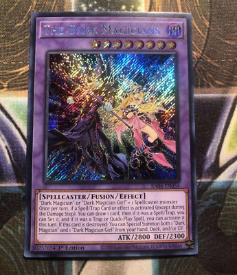 *** THE DARK MAGICIANS *** SECRET RARE 1ST EDITION MINT! RA04-EN054 YUGIOH!-image
