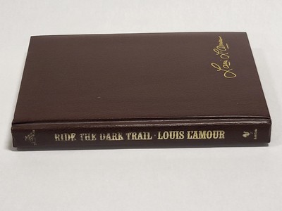 Louis Lamour Ride The Dark Trail Leatherette Hardcover Edition Book Bantam-image