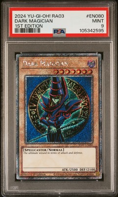2024 YU-GI-OH! RA03-QUARTER CENTURY BONANZA 1ST EDITION DARK MAGICIAN PSA 9-image