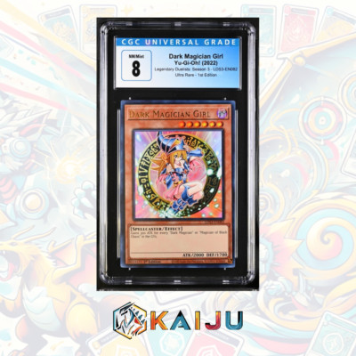Yu-Gi-Oh! Dark Magician Girl 2022 3 LDS3-EN082 Ultra Rare 1st Ed. CGC 8-image