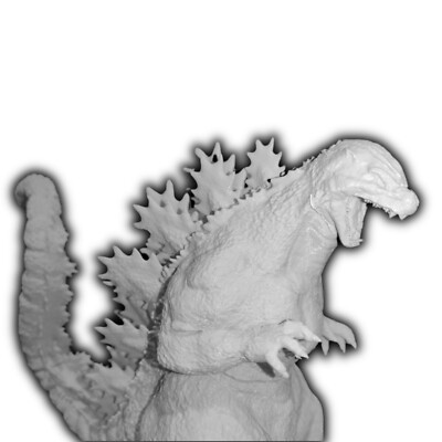 Godzilla 10 inch height  Models Kits cinema DIY-image