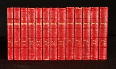 1866-67 13vol The Handy-Volume Shakespeare Leather Pocket Sized-image
