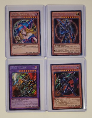 Yugioh LCYW Lot - Dark Magician Girl, Dark Paladin, Magician Of Chaos, 1st Ed NM-image