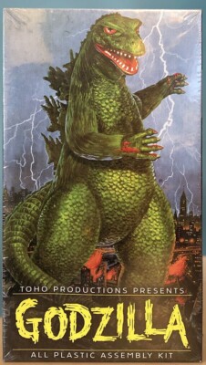 Aurora Godzilla Model Kit (2000 Reissue) Toho Factory Sealed #7502 Polar Lights-image