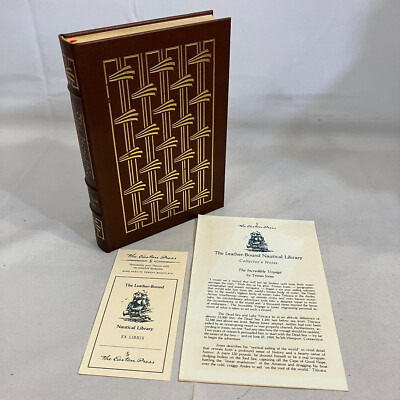 The Incredible Voyage by Tristan Jones Easton Press Nautical Library 1989 HC-image