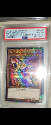 2024 Yu-Gi-Oh! Dark Magician Girl 2nd Artwork Art C RA03-EN123 QCR PSA 10-image