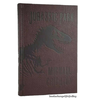 JURASSIC PARK by Michael Crichton Deluxe Dinosaur Skin Cover Collectible Edition-image