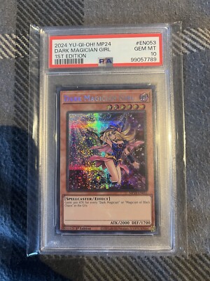 PSA 10 GEM MINT Dark Magician Girl MP24-EN053 1st Ed Yu-Gi-Oh! Alt Art Prismatic-image