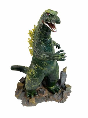 Vtg 1978 Godzilla Monogram Models Inc Missing Sign 8.5” Figurine Plastic Stand-image