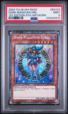 2024 YU-GI-OH! RA03-QUARTER CENTURY BONANZA #EN123 DARK MAGICIAN GIRL PSA 9-image
