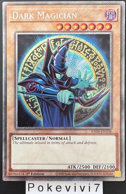 YU-GI-OH! Card DARK MAGICIAN RA04-EN106 PSR NEW-image