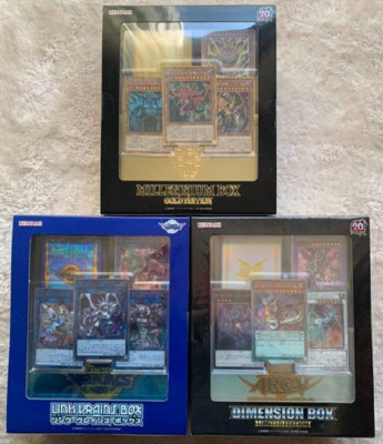 Yugioh Millennium Box & Link Vrains Box & Dimension Box Set Japanese NEW DHL-image