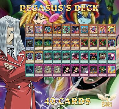 YuGiOh Complete Pegasus Deck! Toon Dark Magician Girl + Blue-Eyes Toon D + Bonus-image