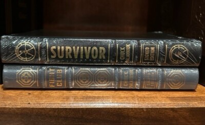 Easton Press - Chuck Palahniuk Survivor and Fight Club Signed Set SEALED New -image
