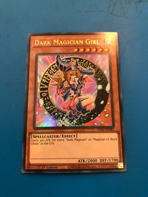 YUGIOH Ultra Rare Dark Magician Girl LDS3-EN082 1st Edition-image