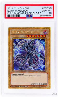 2017 Yu-Gi-Oh! The Dark Side Of Dimensions Dark Magician #MVP1-ENGV3 PSA 10-image