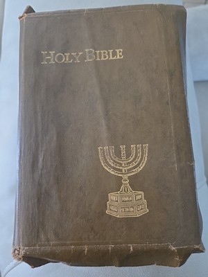 Holy Bible 1948 Christian Home Edition Leather Bound The National Bible Press-image