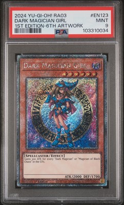 2024 YU-GI-OH! RA03-QUARTER CENTURY BONANZA #EN123 DARK MAGICIAN GIRL PSA 9-image