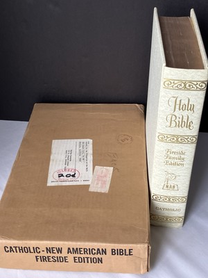 Holy Bible Fireside Family Edition American Catholic w Rare Vatican Letter 1971-image