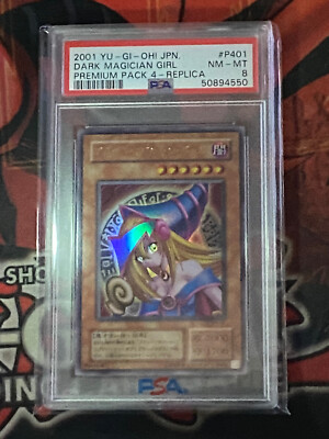 Yu-Gi-Oh yugioh Dark Magician Girl P4-01 Ultra PSA8 Japanese-image