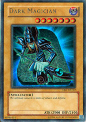 Yugioh! MP Dark Magician - DB1-EN102 - Ultra Rare - Unlimited Edition Moderately-image