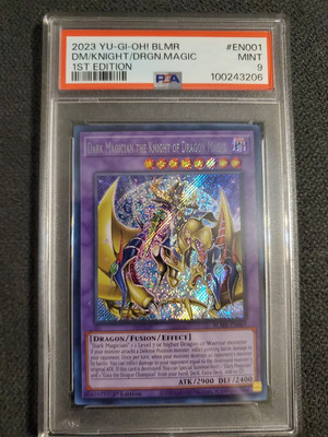 Psa 9 Dark Magician The Knight Of Dragon Magic 1st Ed 2023 Yu-Gi-Oh-image