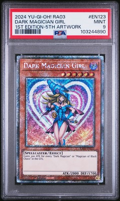 2024 YU-GI-OH! RA03-QUARTER CENTURY BONANZA #EN123 DARK MAGICIAN GIRL PSA 9-image