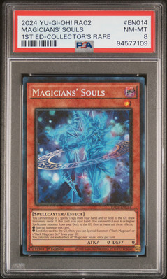 2024 YU-GI-OH! RA02-25TH ANV RARITY COLL II #EN014 MAGICIANS' SOULS PSA 8-image