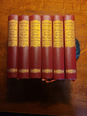 Markham's Anthology of the World's Best Poems Memorial Edition - Six Volumes-image