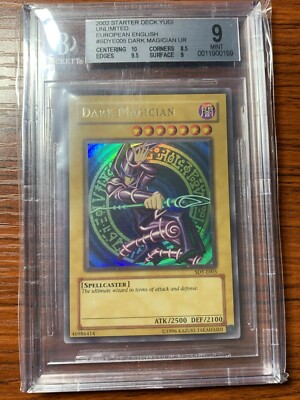 2002 Yu-Gi-Oh! Dark Magician SDY-006 EURO (SDY-E005) BGS 9 MINT NOT PSA-image
