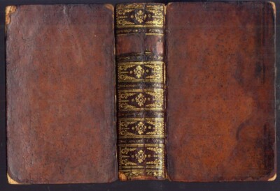 Pensees Sur Divers Sujets De Morale; Oxenstirn, 1755. Leather, marbled edges-image