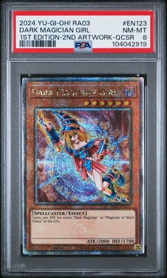 2024 YU-GI-OH! RA03-QUARTER CENTURY BONANZA #EN123 DARK MAGICIAN GIRL PSA 8-image