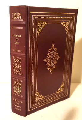 ENGLISH POETRY: CHAUCER TO GRAY, Leather, Harvard Classics, DISPLAY-image
