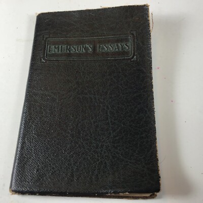 Antique Miniature Book ESSAYS by Ralph Waldo Emerson Barse & Hopkins Publishers -image