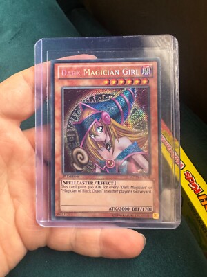 YUGIOH Dark Magician Girl Secret Rare 1st Edition Euro Print LCYW-EN022-image