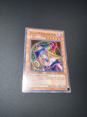 Dark Magician Girl LIMITED EDITION ULTRA RARE VINTAGE Yu-Gi-Oh Raw Card -image